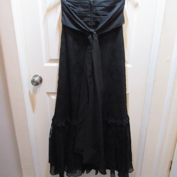 Blacklist Lip Service Lace Crochet Maxi Skirt, Ruffles Witchy Goth Rare Black - Picture 9 of 17
